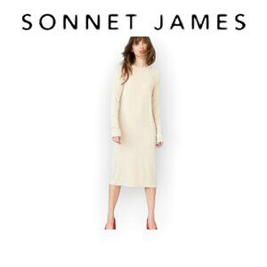 Modal T-Shirt Dress by Sonnet James, Cream, EUC, Medium